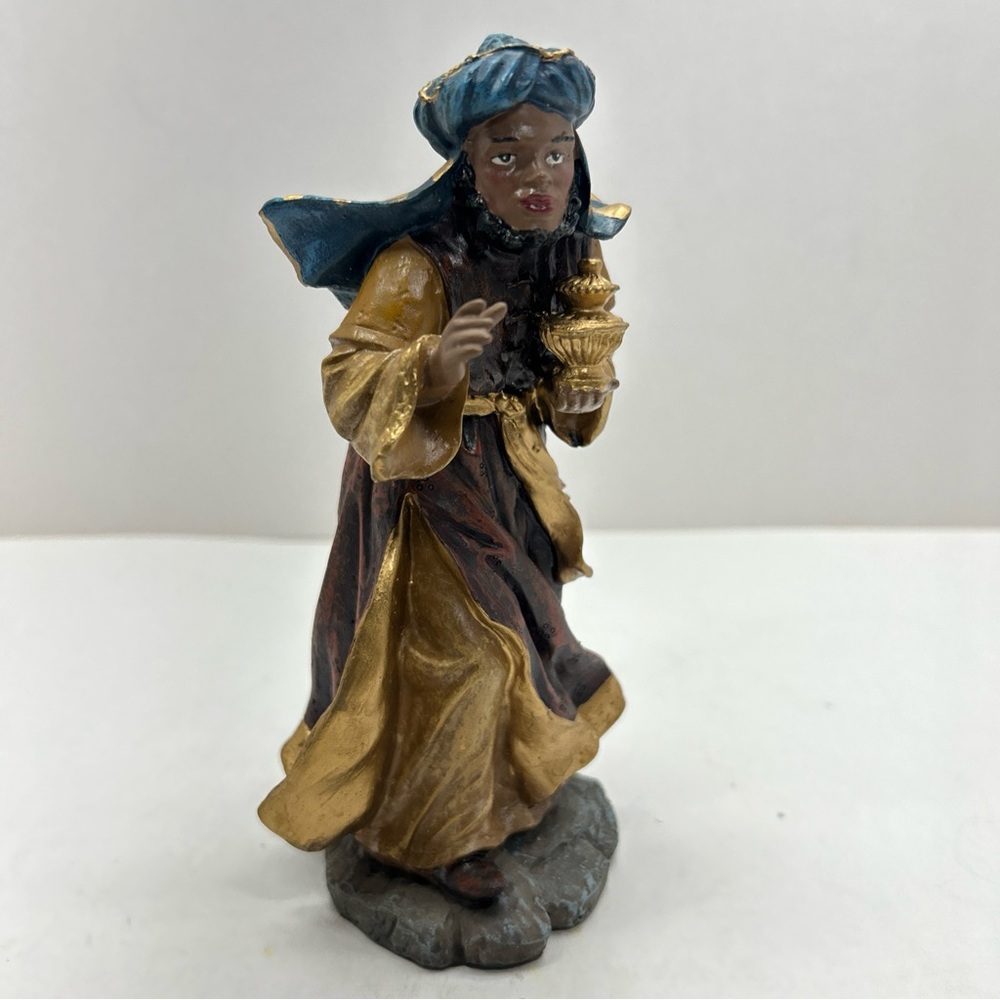 Vtg Rare 6.5” African American Wiseman Nativity Replacement Figure Christmas